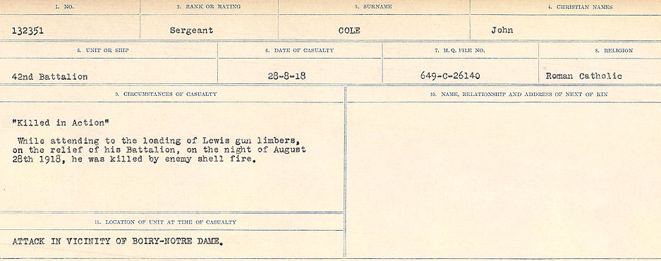 Circumstances of Death Registers