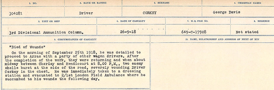 Circumstances of Death Registers