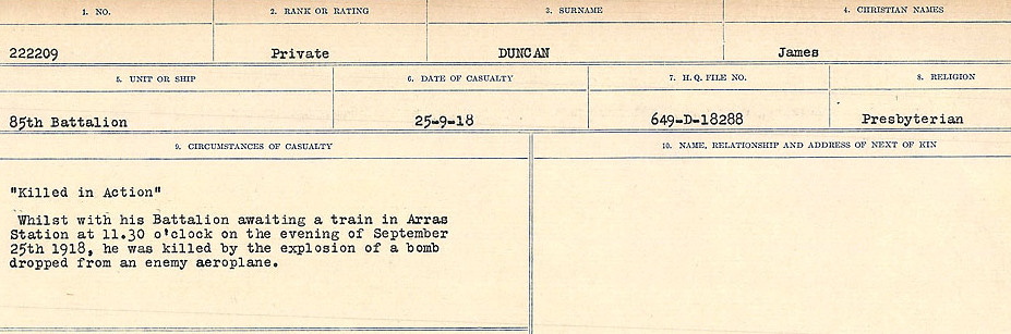 Circumstances of death registers