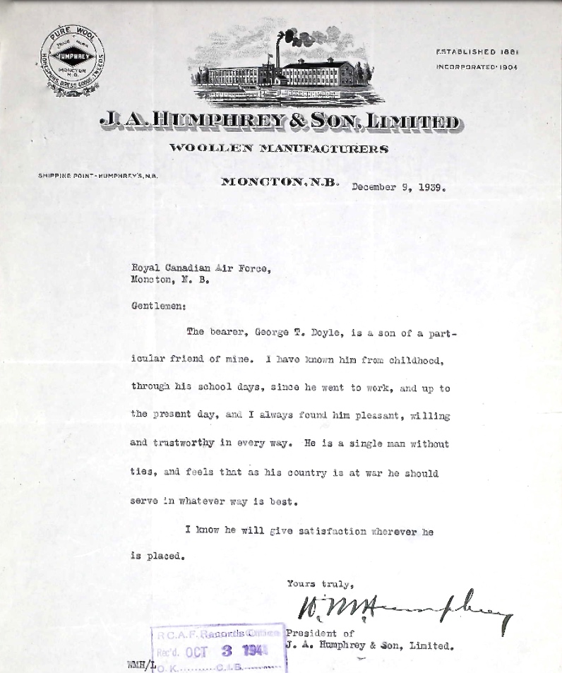 Letter of recommendation