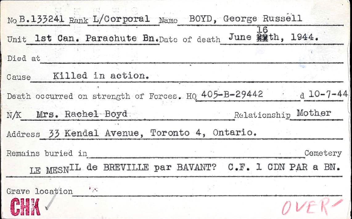 Circumstances of death