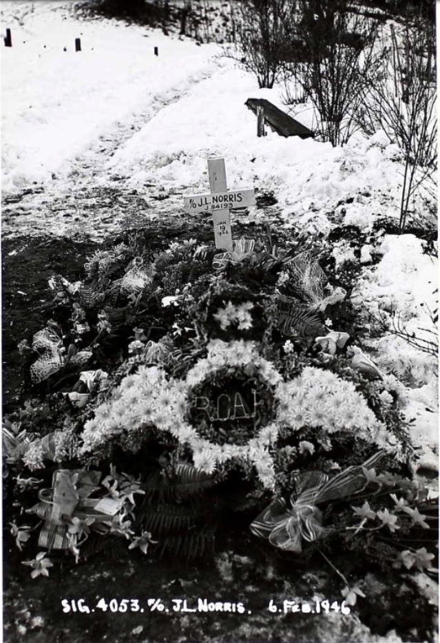 Temporary grave marker