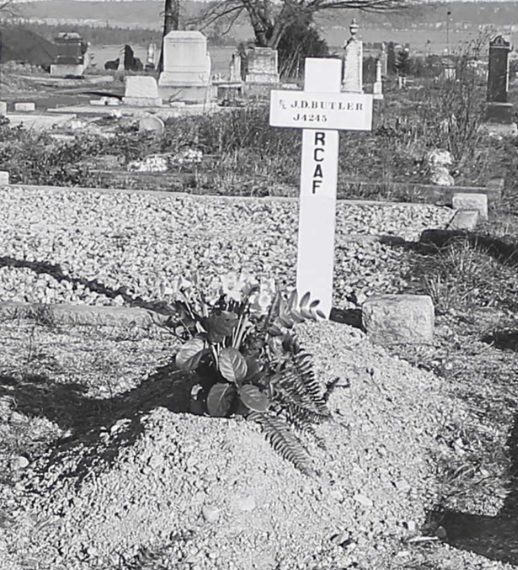 Temporary grave marker