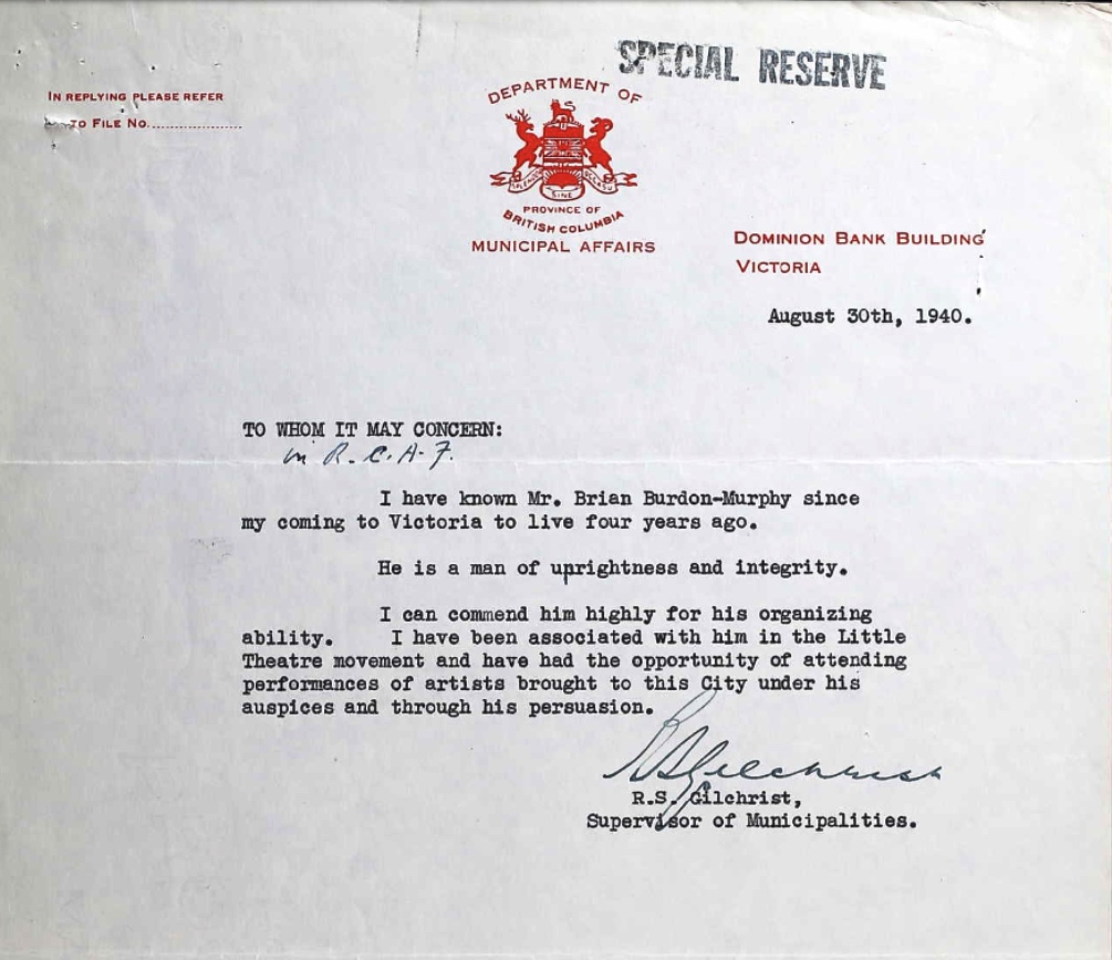 Letter of recommendation