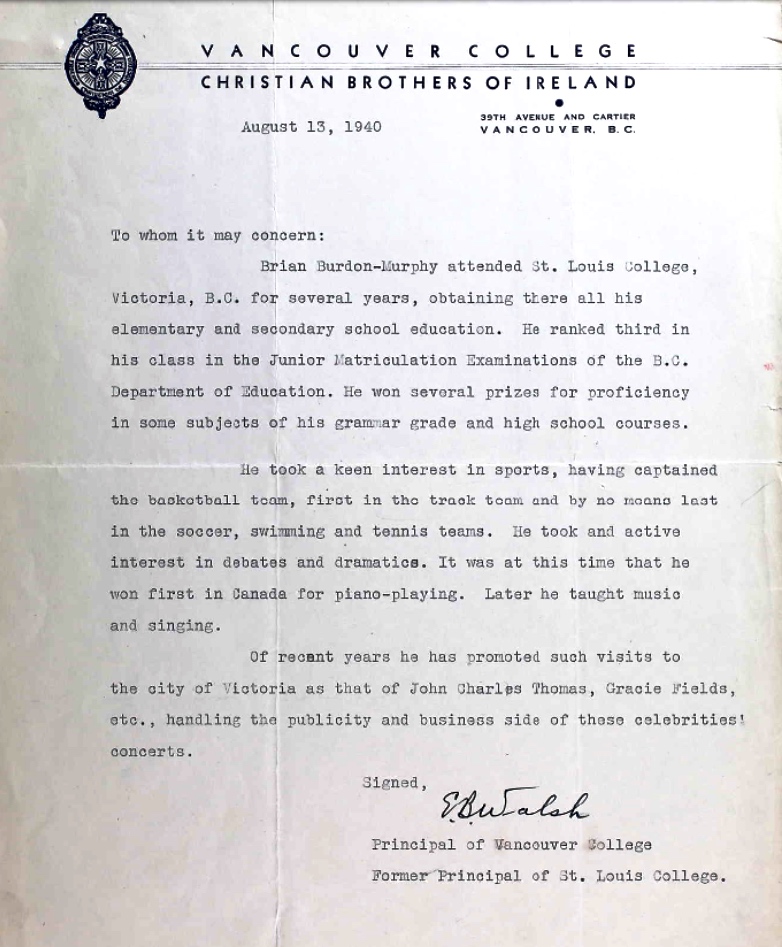 Letter of recommendation