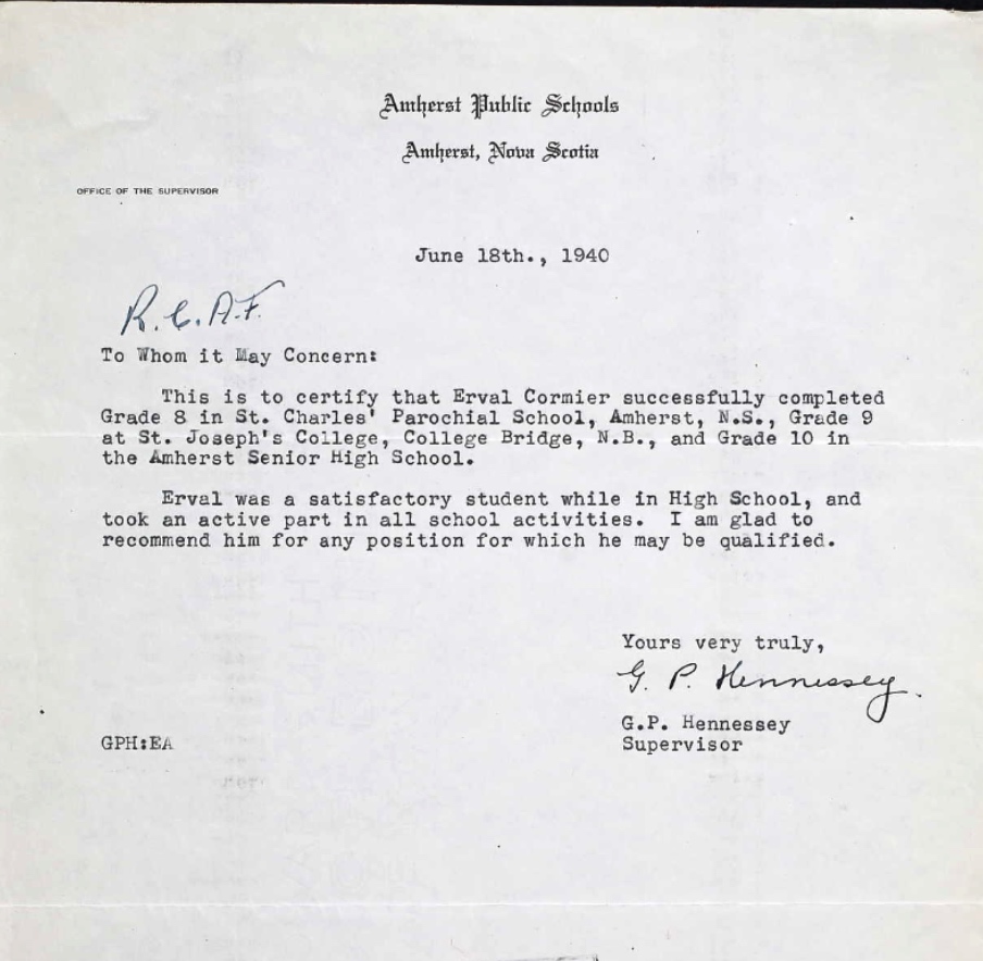 Letter of recommendation