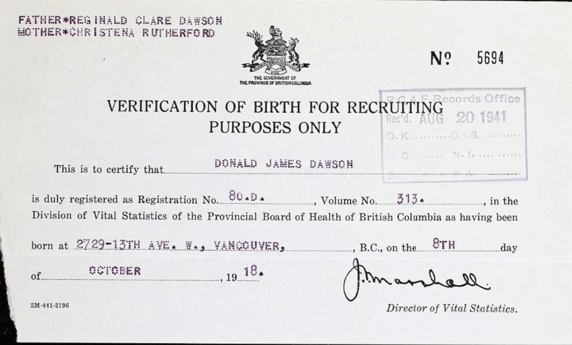 Birth Certificate