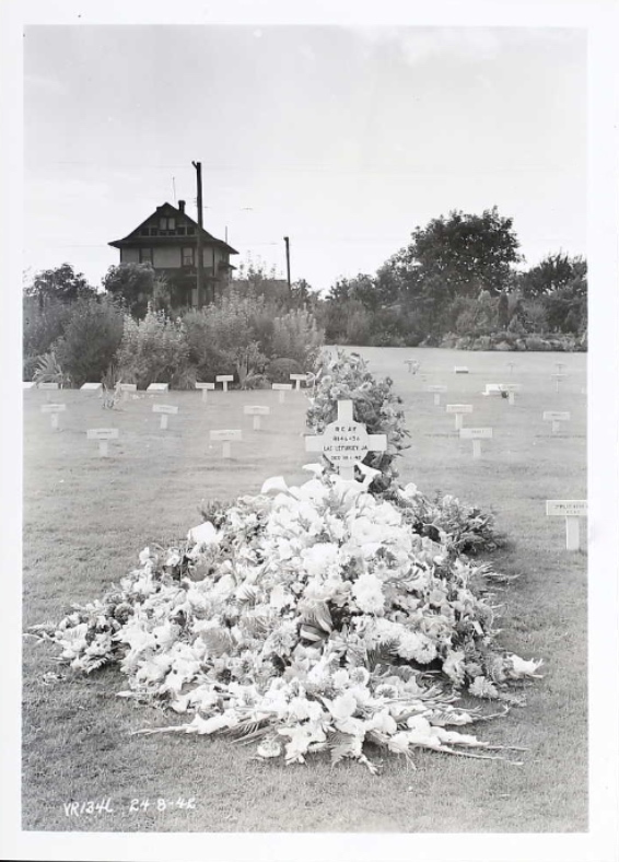 Temporary grave marker