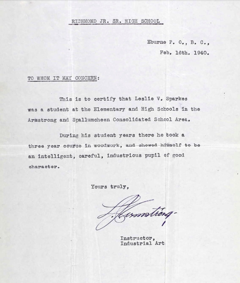 Letter of recommendation