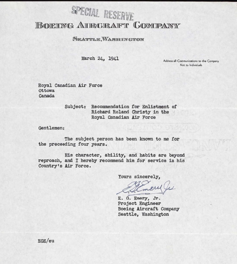 Letter of recommendation