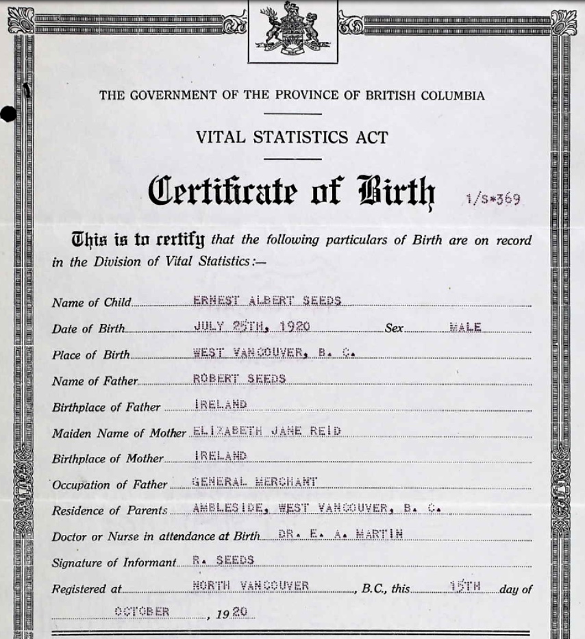 Birth Certificate