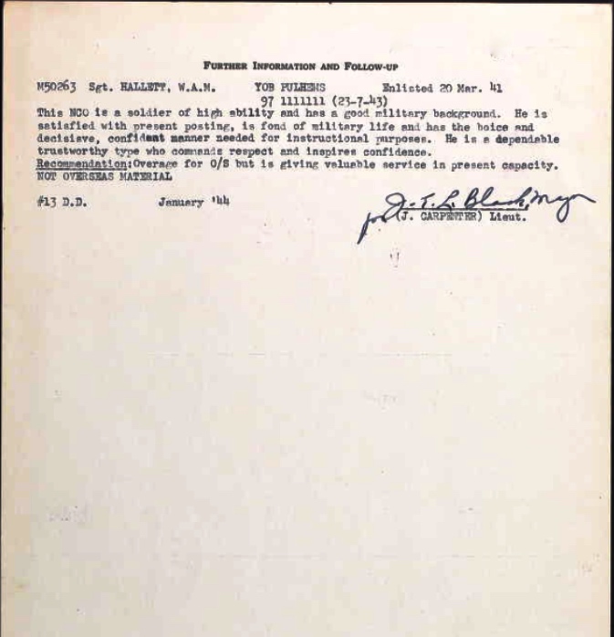 Personnel Selection Form