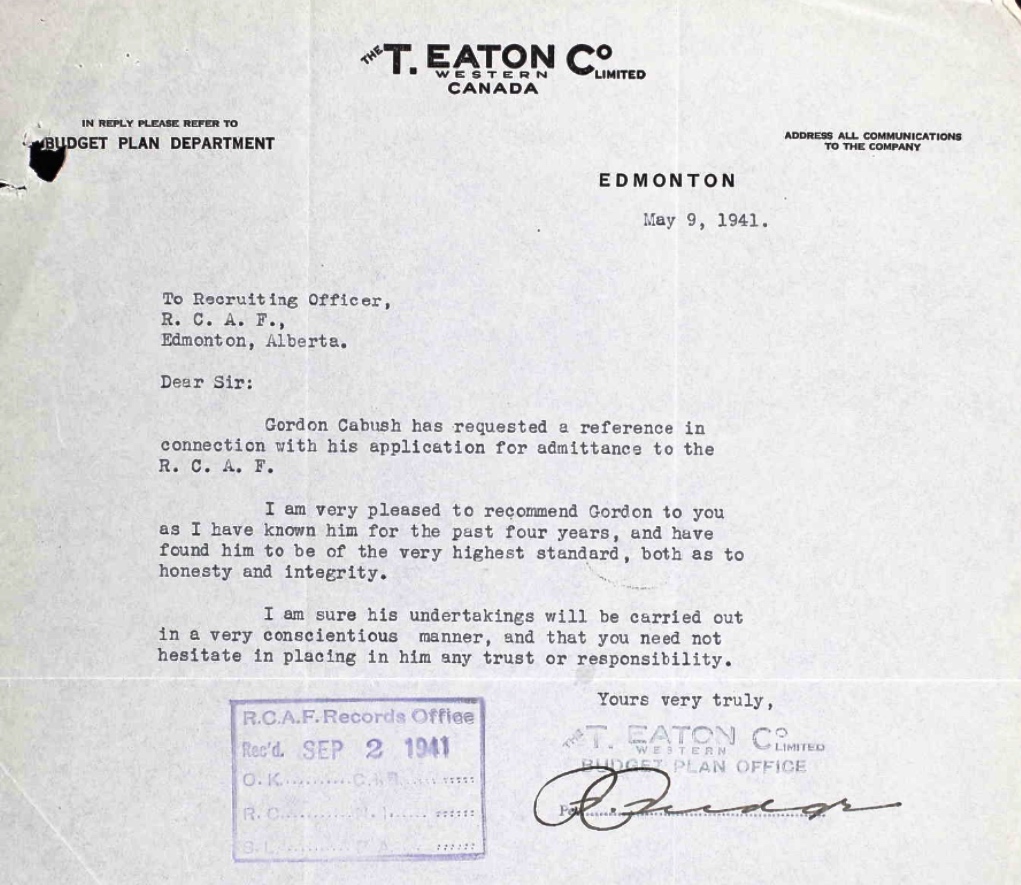 Letter of recommendation