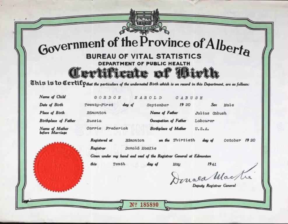 Birth Certificate
