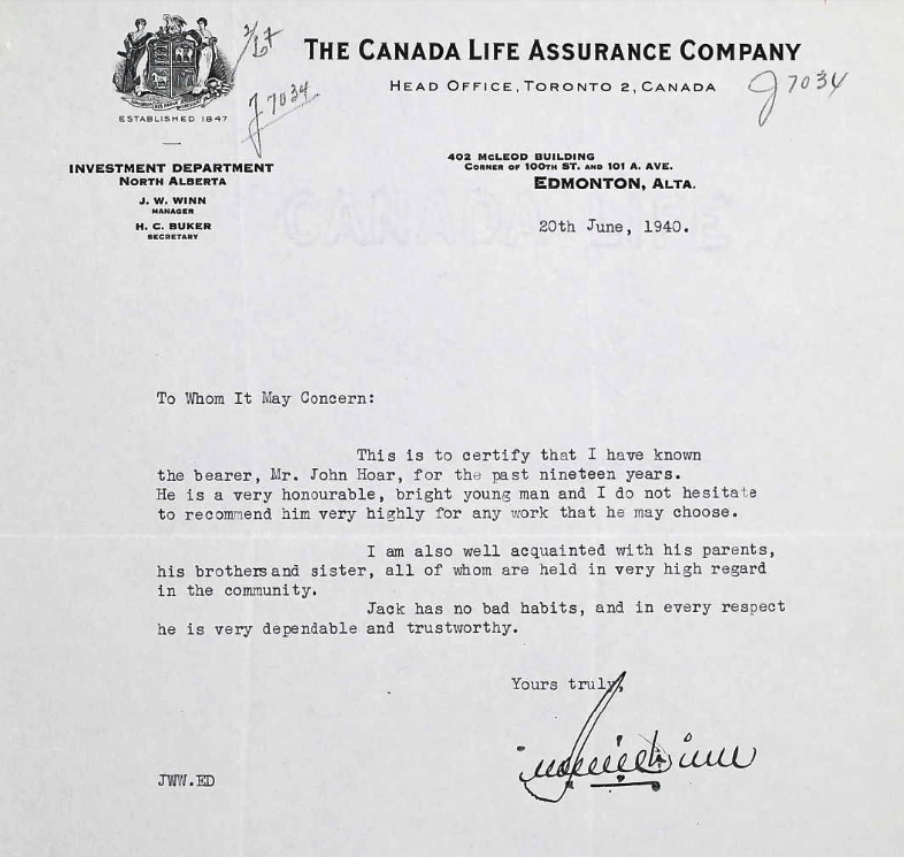 Letter of recommendation