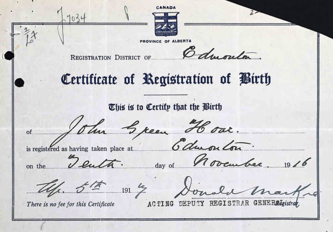Birth Certificate