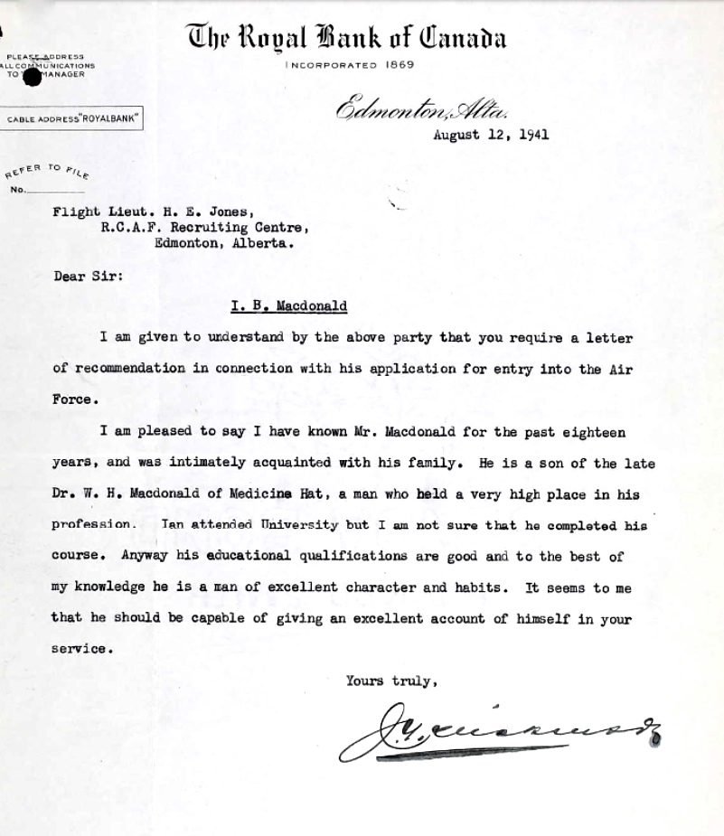 Letter of recommendation