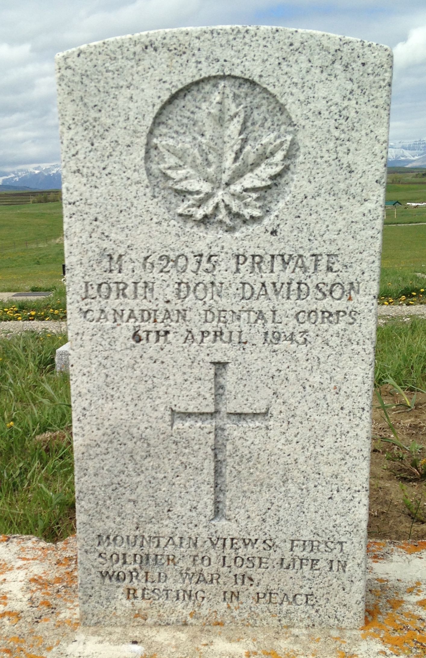 Grave marker
