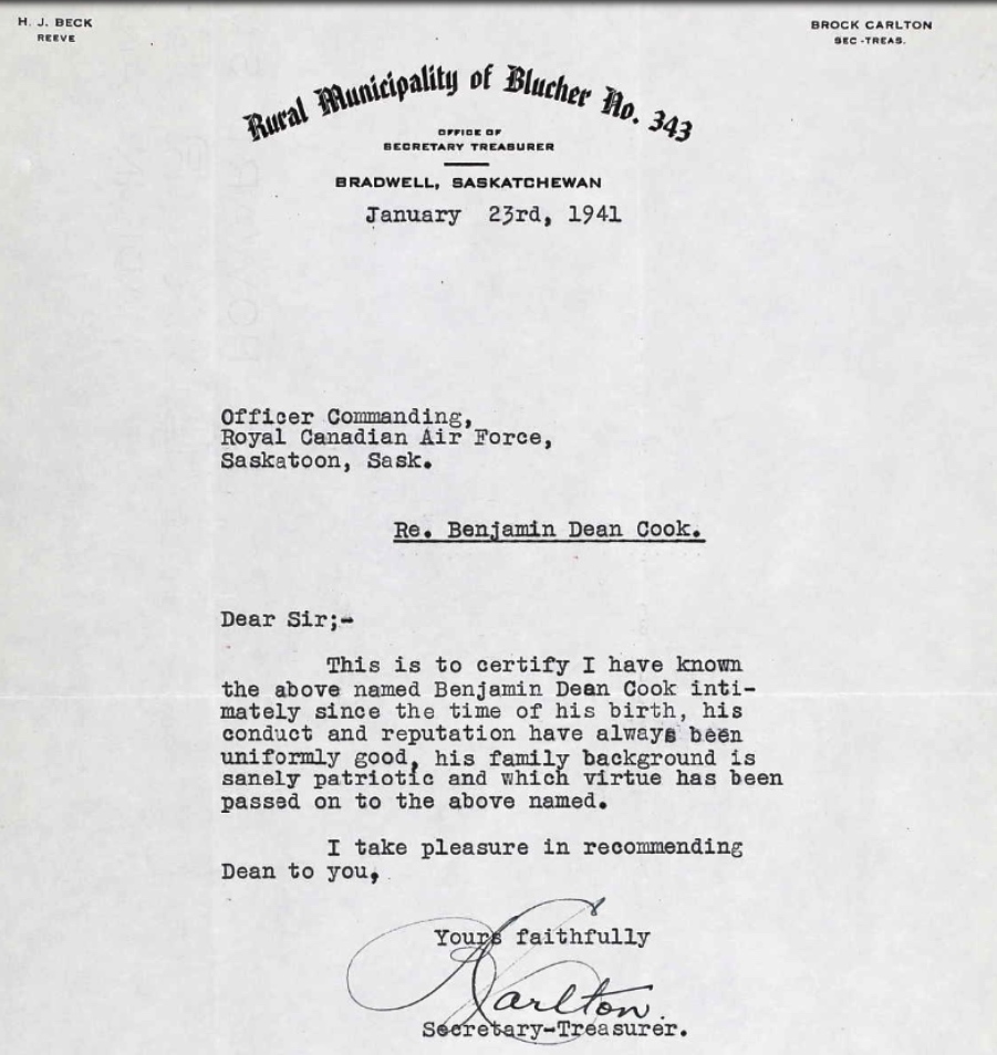 Letter of recommendation