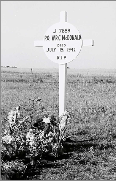 Temporary grave marker