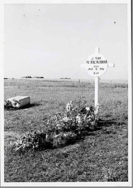 Temporary grave marker