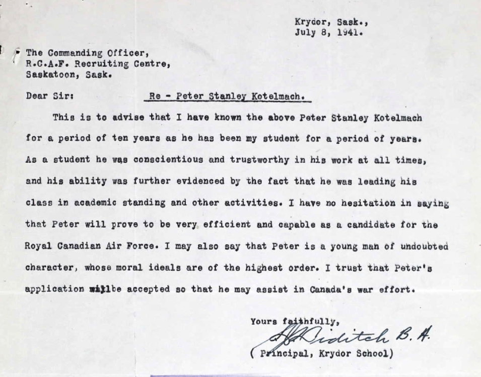 Letter of recommendation