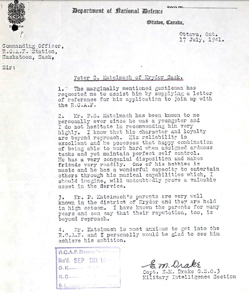 Letter of recommendation