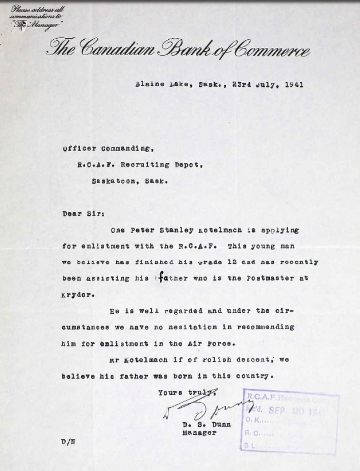 Letter of recommendation