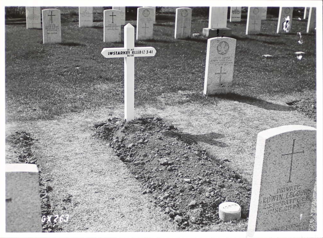 Temporary grave marker