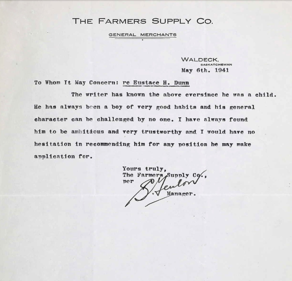 Letter of recommendation