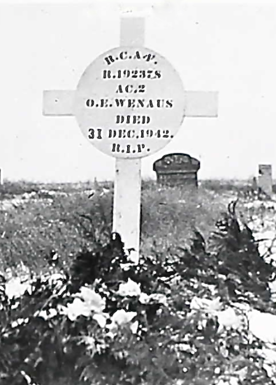 Temporary grave marker