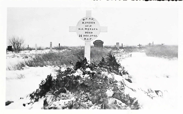 Temporary grave marker