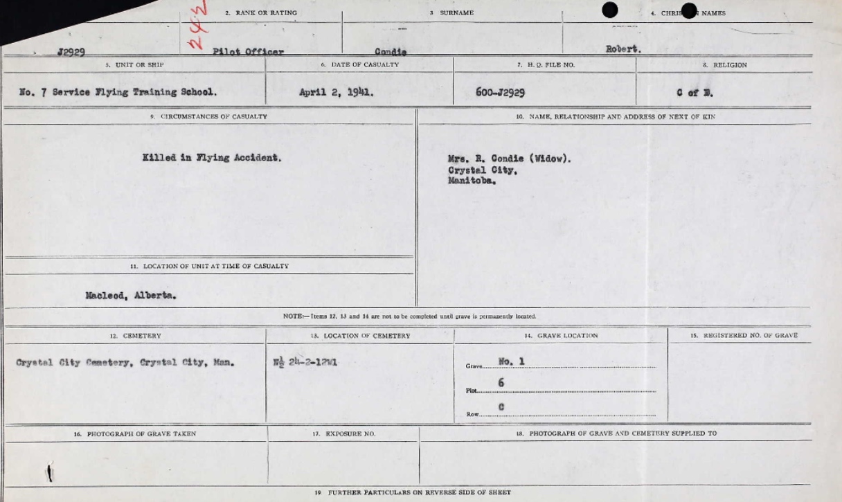 Circumstances of death registers