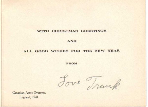 Inside of Christmas Card