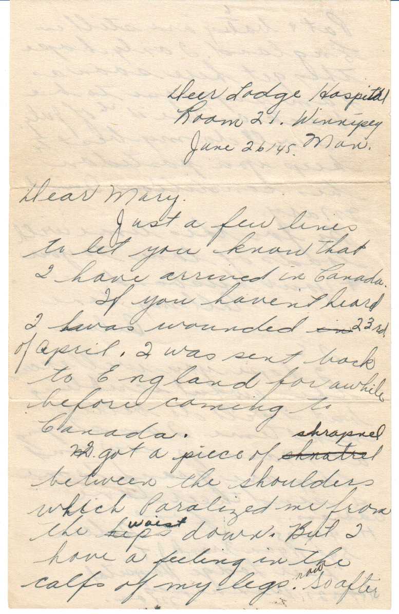 Letter - 26 June 1945 - p.1 of 6