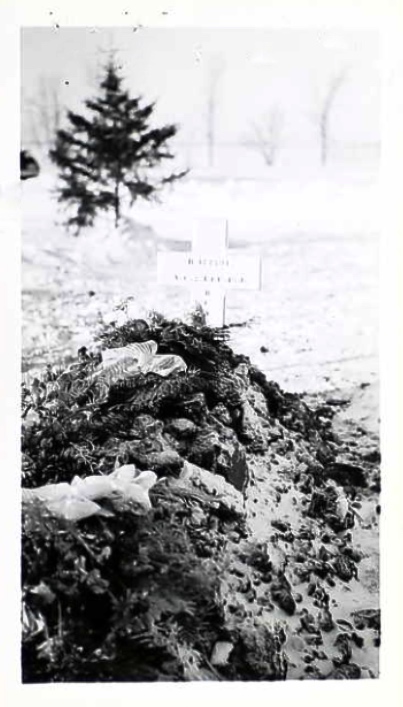 Temporary grave marker