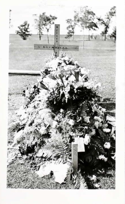 Temporary grave marker