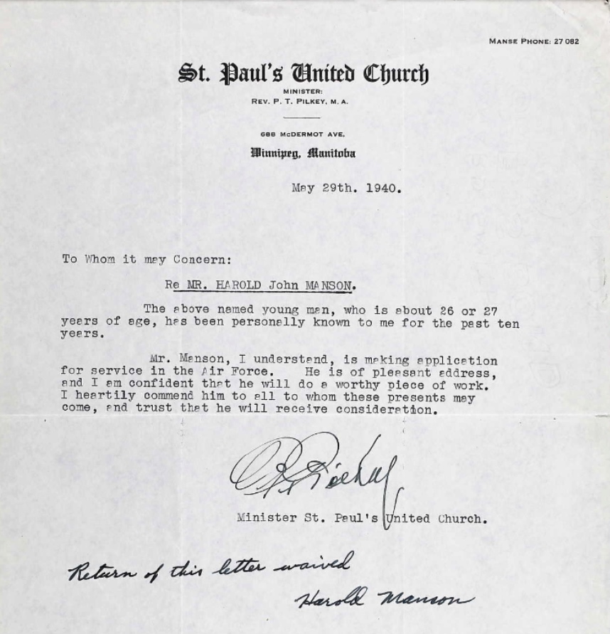 Letter of recommendation