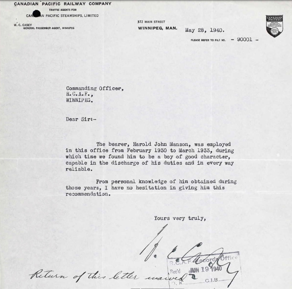 Letter of recommendation