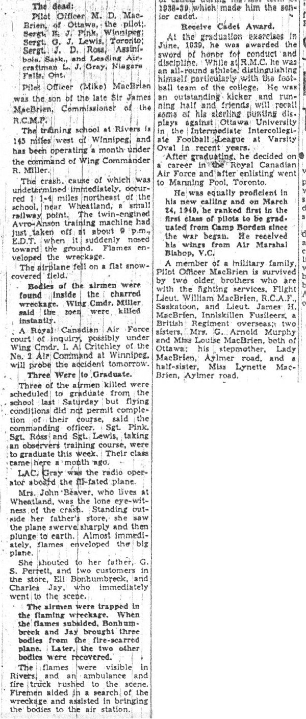 Part 2 of Newspaper clipping