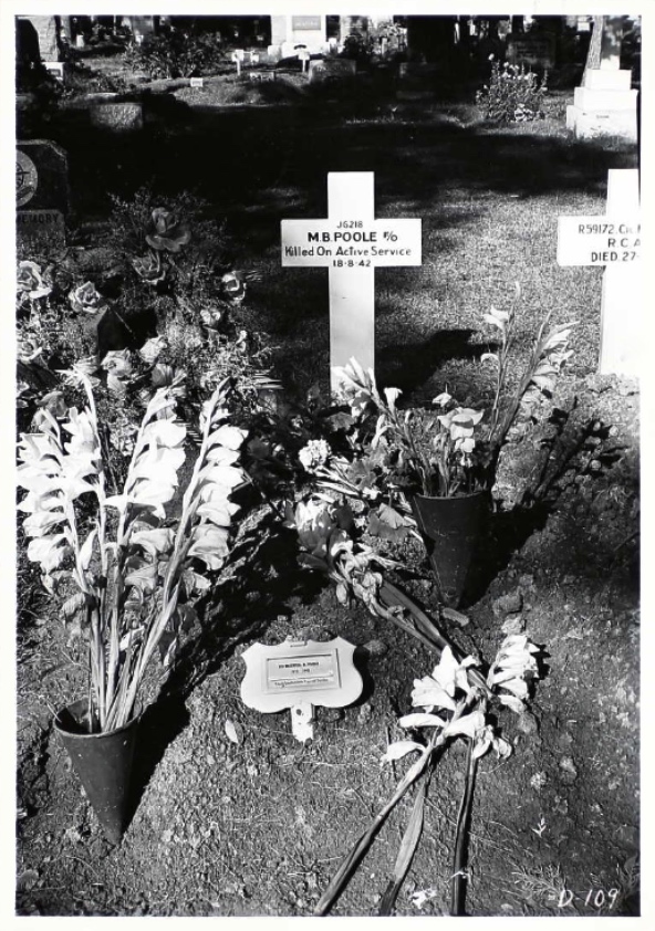 Temporary grave marker