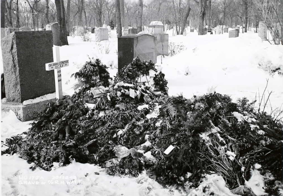 Temporary grave marker