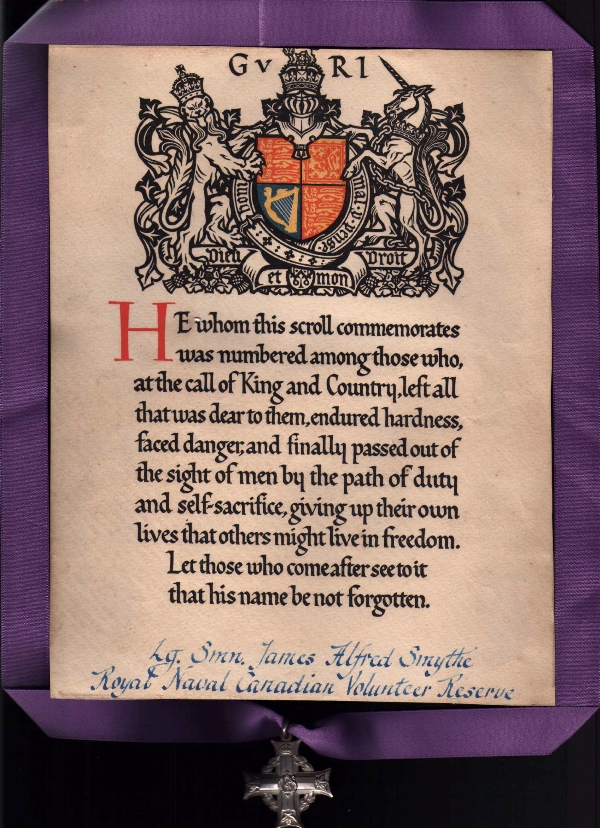 Scroll & Memorial Cross