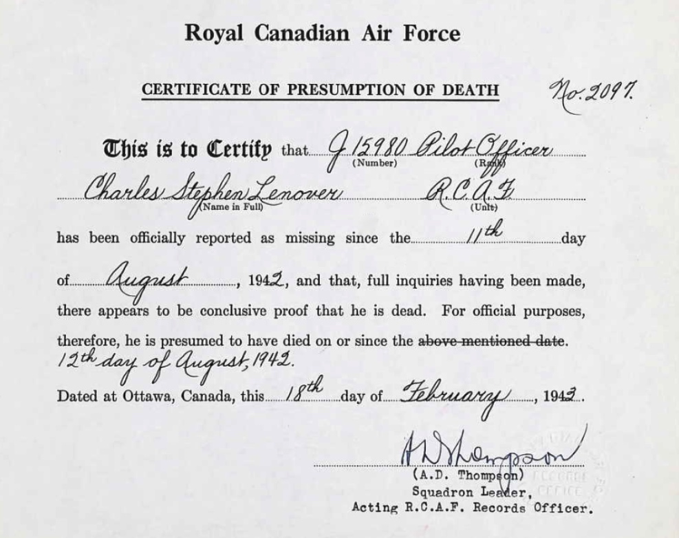 Certificate of Death