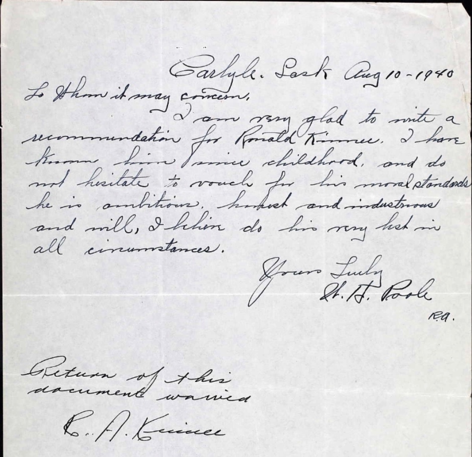 Letter of recommendation