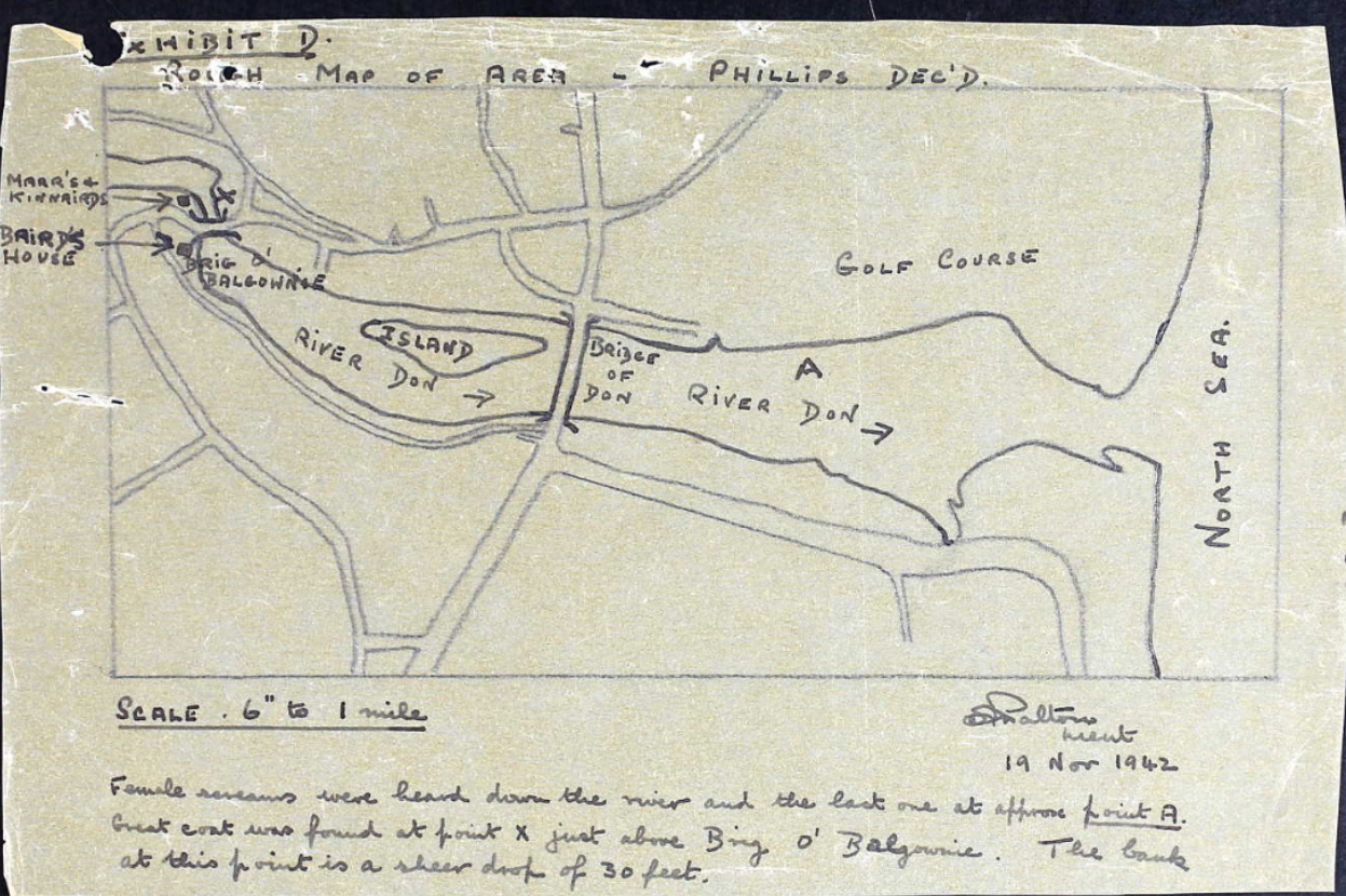 Sketch of the accident