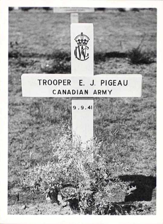 Temporary grave marker