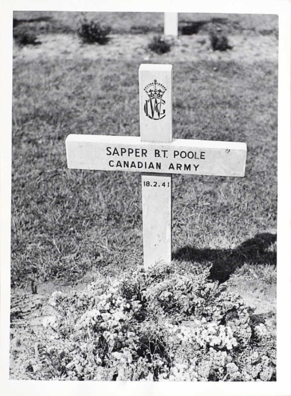 Temporary grave marker
