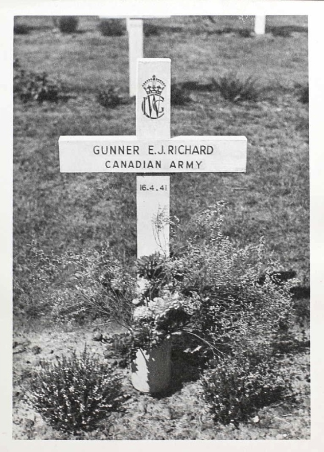 Temporary grave marker