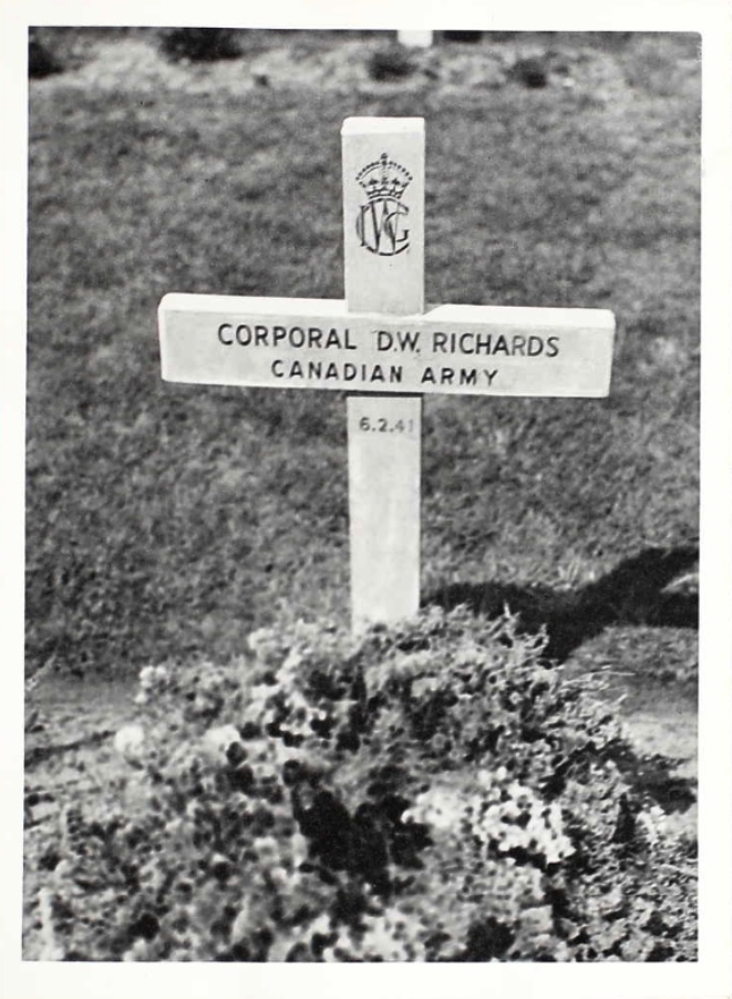 Temporary grave marker